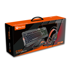 MeeTion MT-C505 4In1 Wired Backlit Gaming Set, Keyboard, Mouse, Mouse Pad, Headset